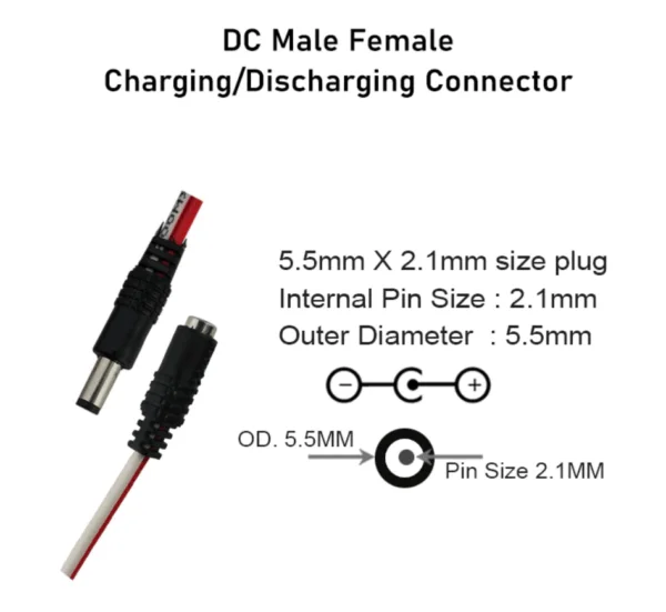 12V 2200 mAh Rechargeable Lithium battery + charger - Image 3